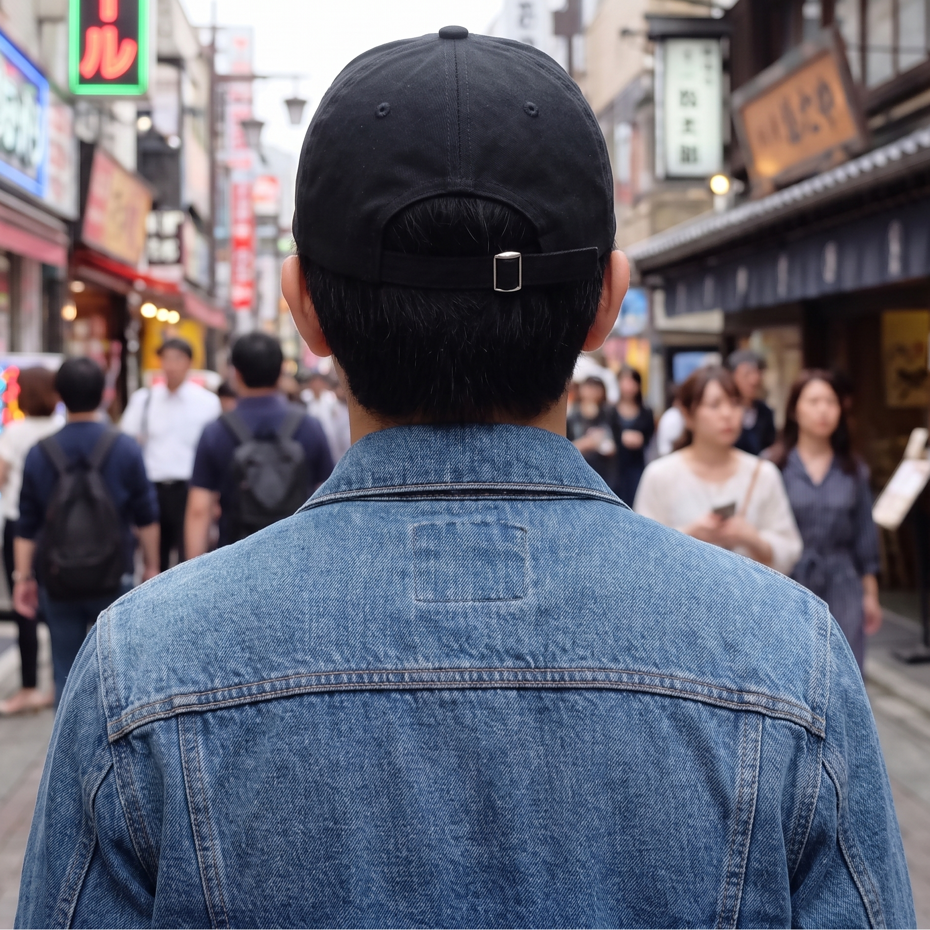 Black Japanese Cap