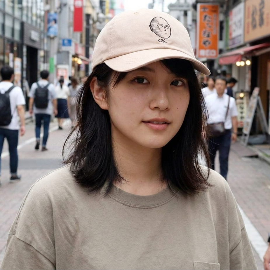 Cute Anime Face Cap