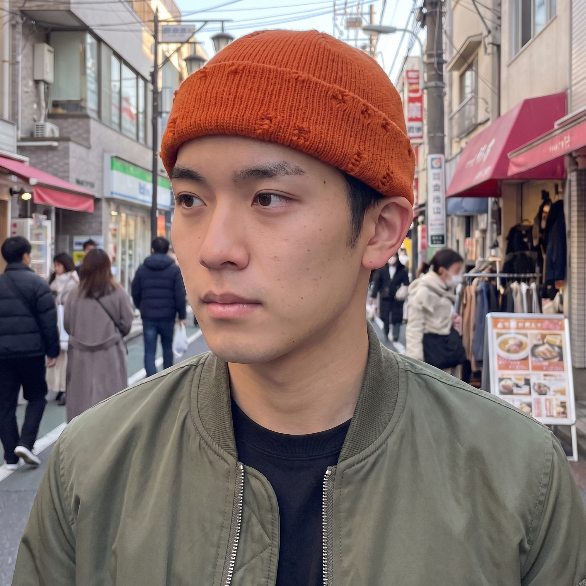Japanese Ripped knit hat