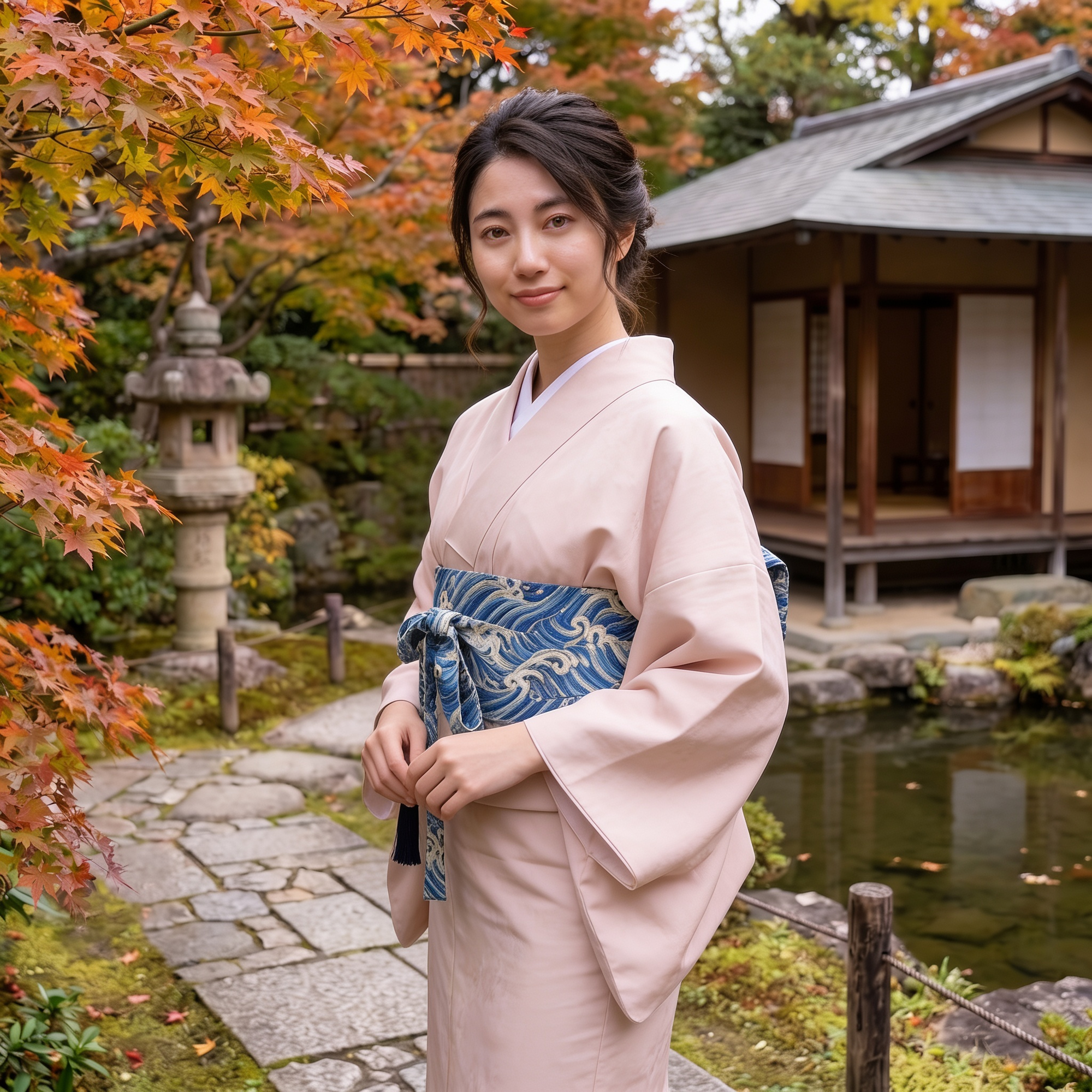 Japanese Retro Embroidered Obi Belt
