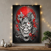 Dragon Mask Japanese Painting
