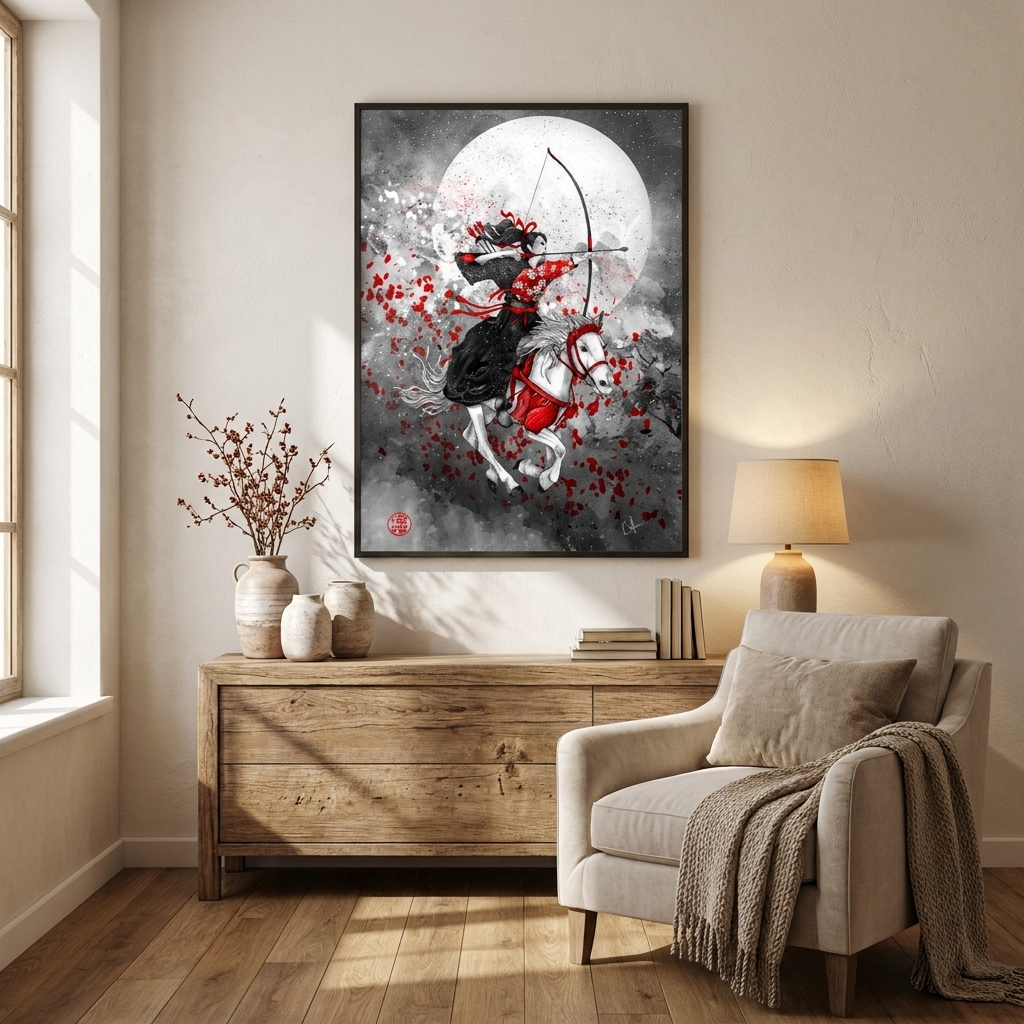 Japanese Rider Painting
