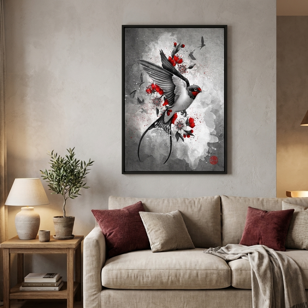 Japanese Bird Painting