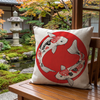 Japanese Koi Fish Cushion Cover