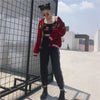 2020 Autumn Street Trend New Dragon Embroidery Baseball Clothing Zipper Flower Wine Red Jacket O-Neck Women Service Coat JK791