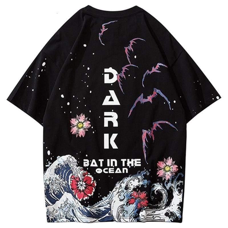 Bats in The Ocean </br> Japanese T-Shirt
