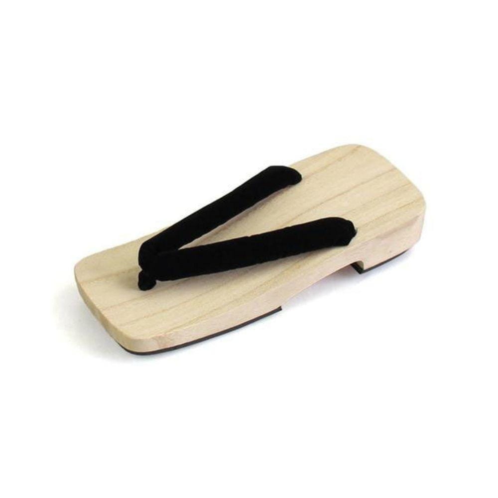 Black Flat Geta Sandals </br> Japanese Geta