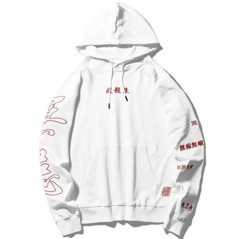 Chinese style character embroidery 2020 autumn Sweatshirt men's Hoodie national trend loose coat couple's top casual fashion