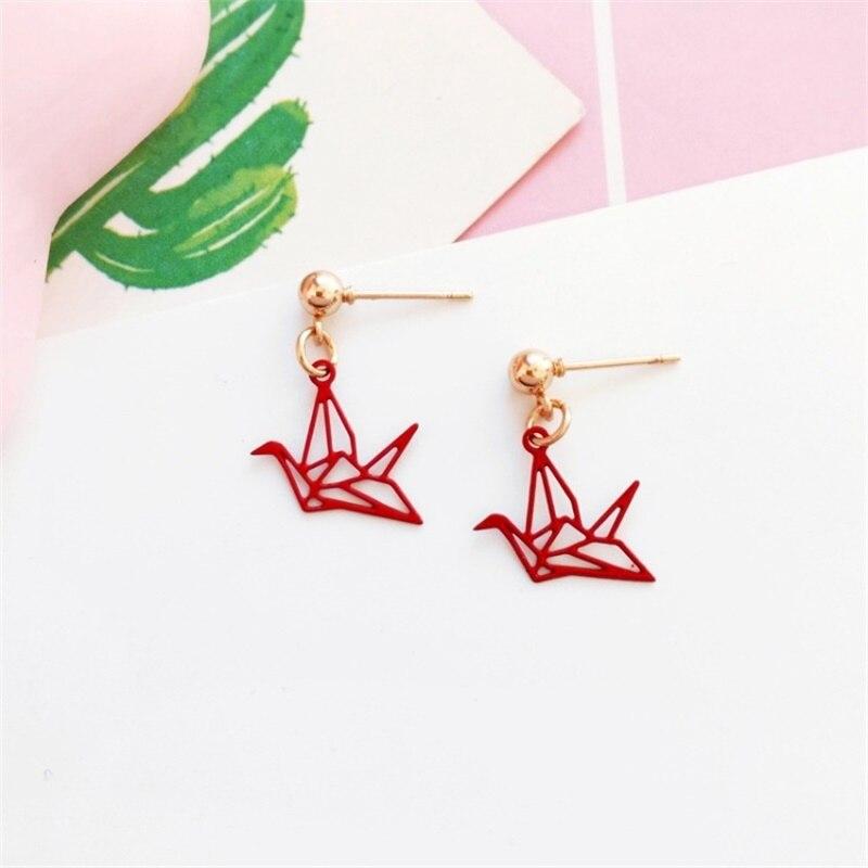 Crane</br> Japanese Earrings