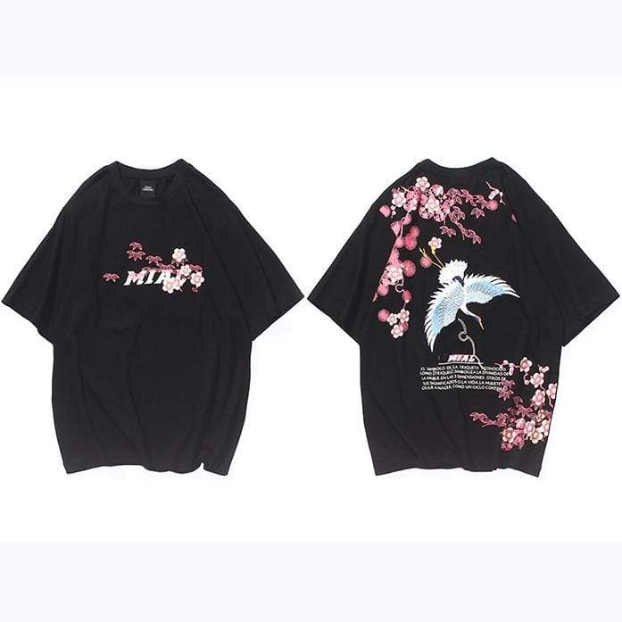 Diving Crane </br> Japanese T-Shirt