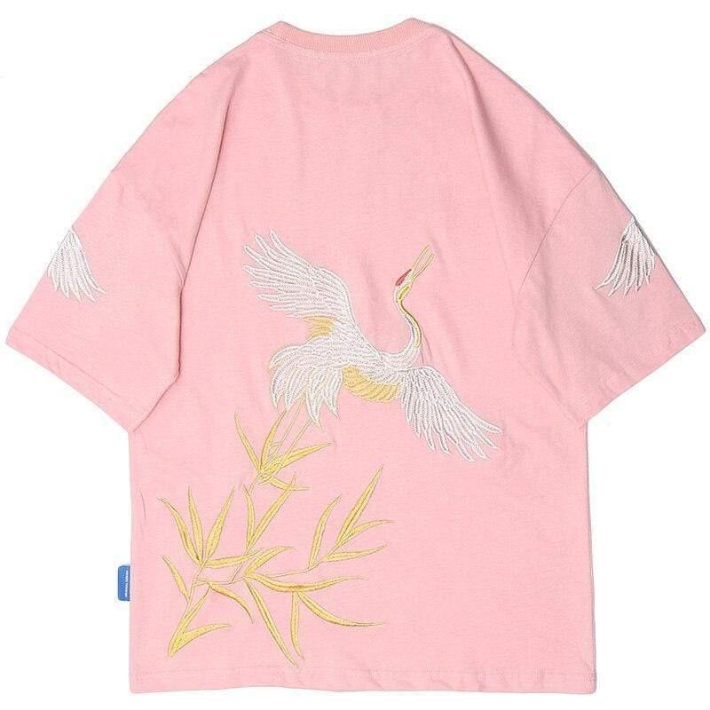 Flying White Crane </br> Japanese T-Shirt