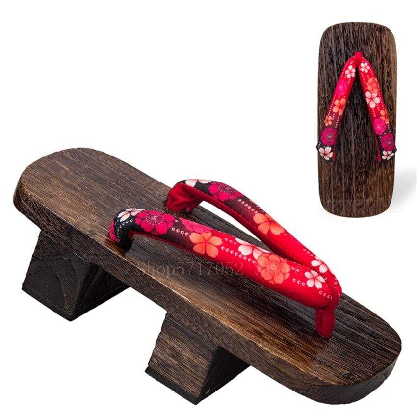 Japanese Brown Wood </br> Womens Geta
