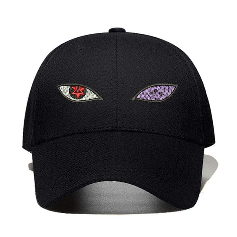Japanese Cap New Anime Naruto Uchiha Sasuke Sharingan & Rinnegan Eye Cotton Cap Baseball Cap For Men Women Hip Hop Streetwear Dad Hat