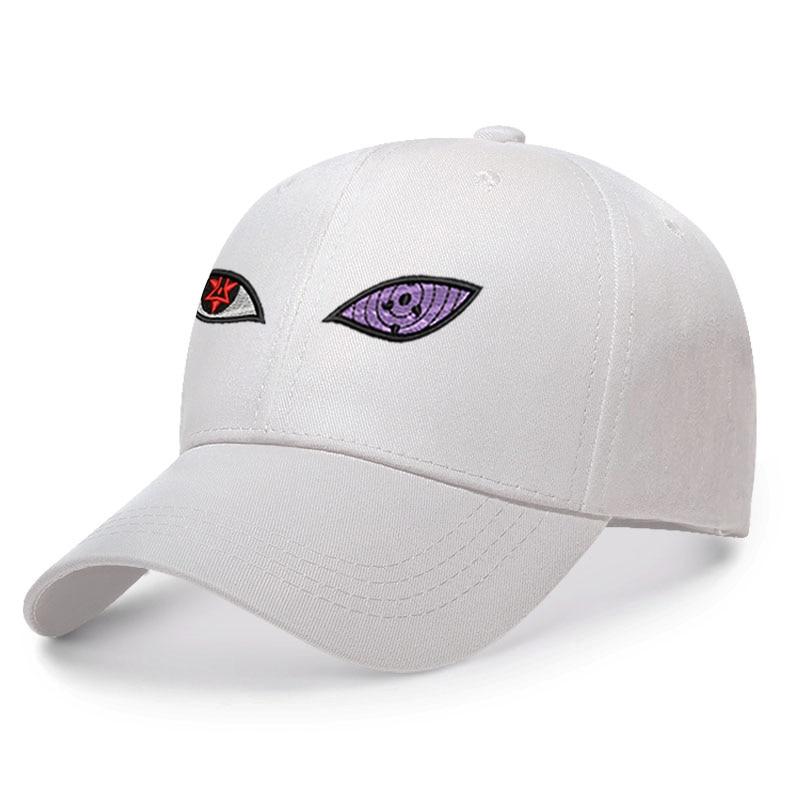Japanese Cap New Anime Naruto Uchiha Sasuke Sharingan & Rinnegan Eye Cotton Cap Baseball Cap For Men Women Hip Hop Streetwear Dad Hat