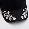 Japanese Cap YIFEI Fashion Hat Cotton Baseball Cap Plum Blossom Embroidery Cap Hip hop Cap Wind restoring ancient ways Cap gifts for woman