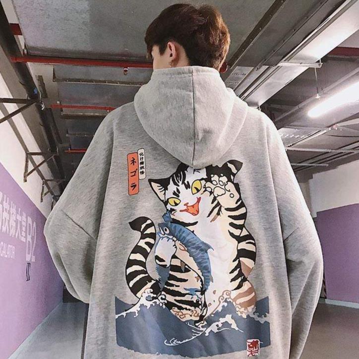 Japanese Cat Hoodie
