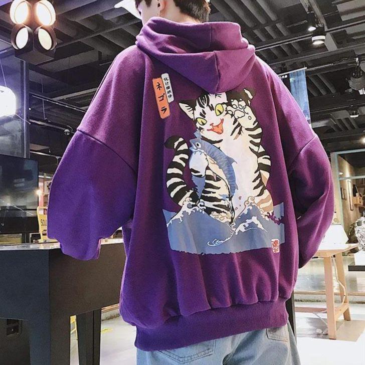 Japanese Cat Hoodie