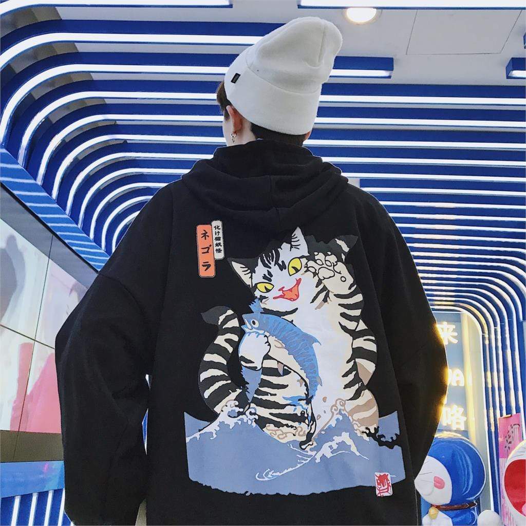 Japanese Cat Hoodie