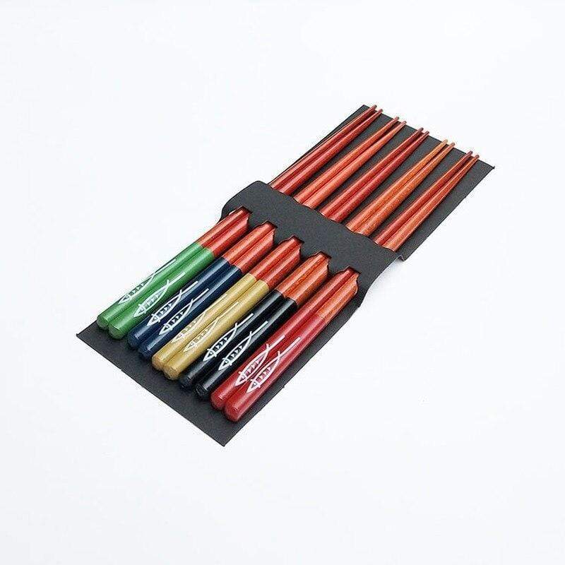 Japanese Chopsticks 5 pair Box Natural Wood </br> Japanese Chopsticks