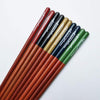 Japanese Chopsticks 5 pair Box Natural Wood </br> Japanese Chopsticks