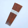 Japanese Chopsticks - Japanese Wooden Chopsticks Set Sesame Pattern High Mahogany Chopsticks Creative Tableware Couple Chopsticks Five Pairs Gift Box