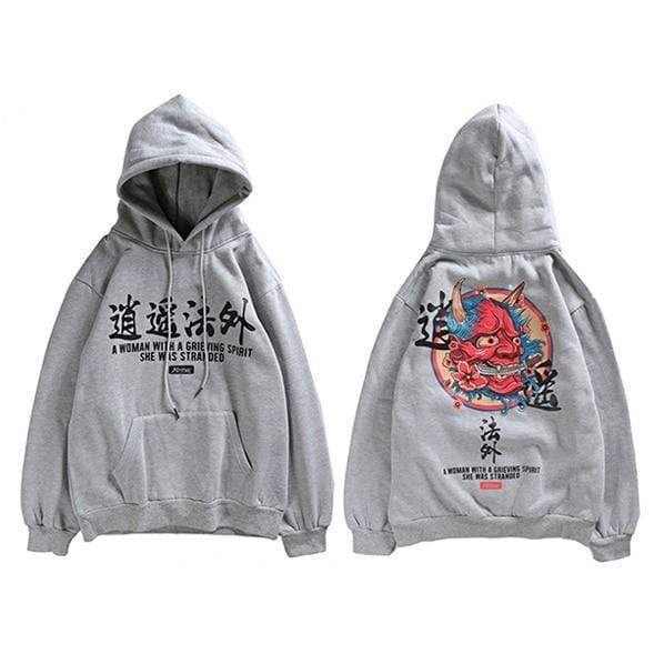 Japanese Embroidered Hannya </br> Hoodie