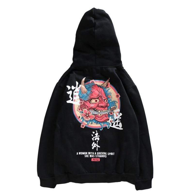 Japanese Embroidered Hannya </br> Hoodie