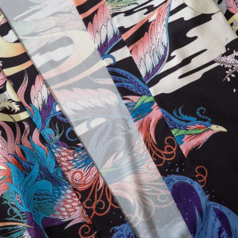 Japanese Painting Kimono Bird