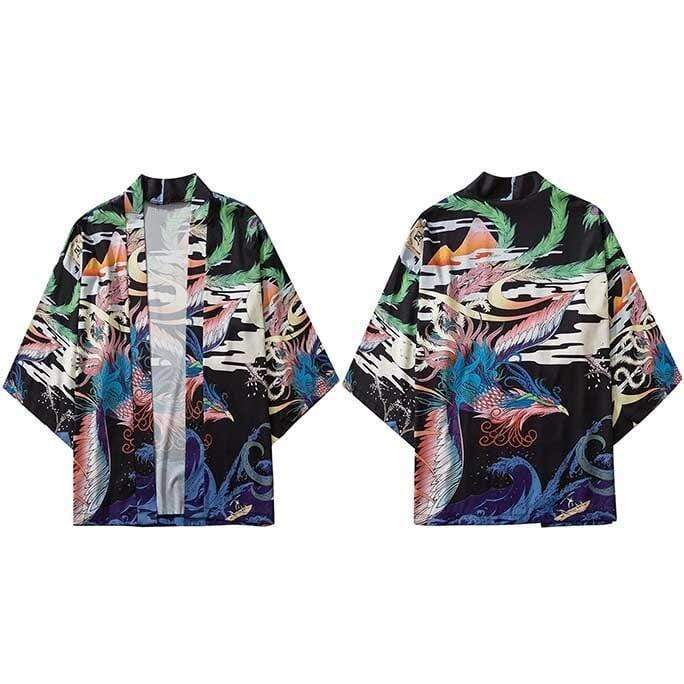 Japanese Painting Kimono Bird