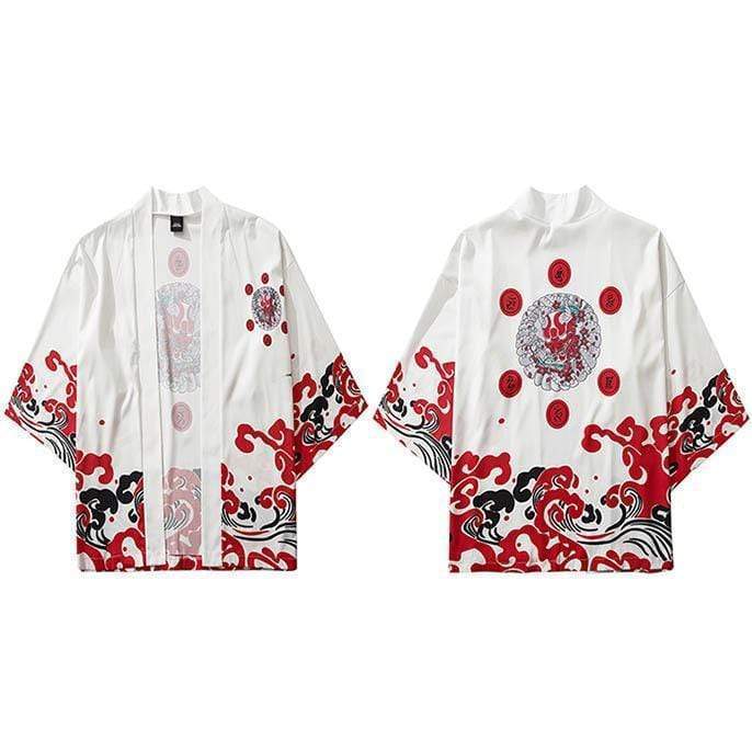 Japanese Red and white Kimono