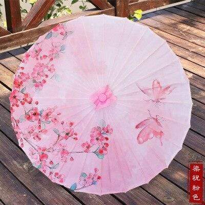 Japanese Umbrella - Silk Women Umbrella Japanese Cherry Blossoms Silk Ancient Dance Umbrella Decorative Umbrella Chinese Style Oil Paper Umbrella