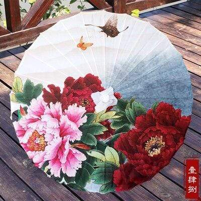 Japanese Umbrella - Silk Women Umbrella Japanese Cherry Blossoms Silk Ancient Dance Umbrella Decorative Umbrella Chinese Style Oil Paper Umbrella