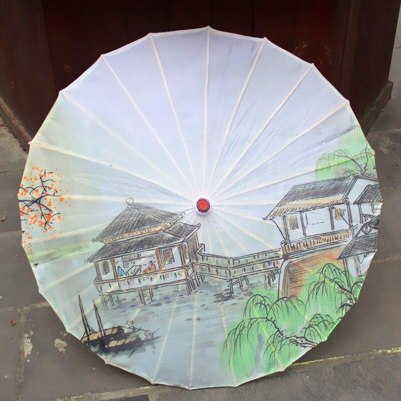 Japanese Umbrella - Silk Women Umbrella Japanese Cherry Blossoms Silk Ancient Dance Umbrella Decorative Umbrella Chinese Style Oil Paper Umbrella