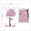 Japanese Wall Decals - Pink Butterfly Tree