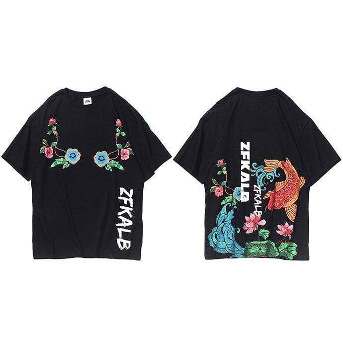 Lotus Koi Fish </br> Japanese T-Shirt