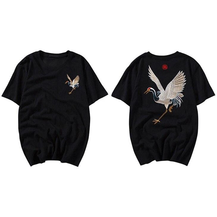 Majestic Crane </br> Japanese T-shirt