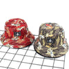 Printed Reversible Bucket Hat For Women Spring Summer Fishing Cap Two Side Wear Beach Panama Hat Casual Fishermen Sun Hat Sunhat