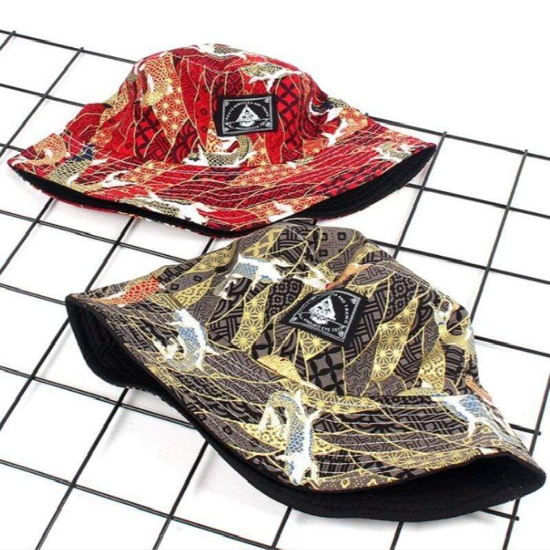 Printed Reversible Bucket Hat For Women Spring Summer Fishing Cap Two Side Wear Beach Panama Hat Casual Fishermen Sun Hat Sunhat