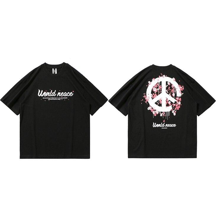 Sakura Peace & Love </br> Japanese T-shirt