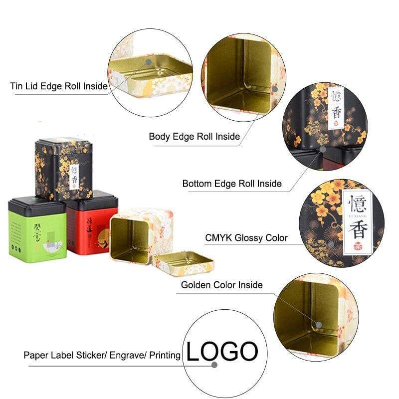 Square Tea Box </br> Japanese Tea Box