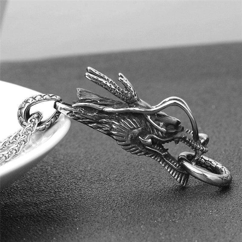 Steel Dragon </br> Japanese Necklace
