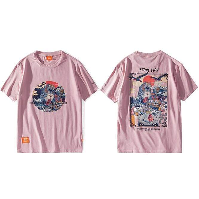 Stone Lion </br> Japanese T-Shirt