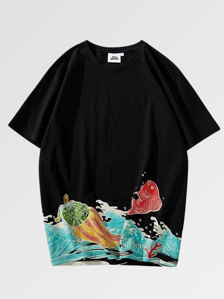 T-Shirt Oiseau Japonais 'Ginowan'