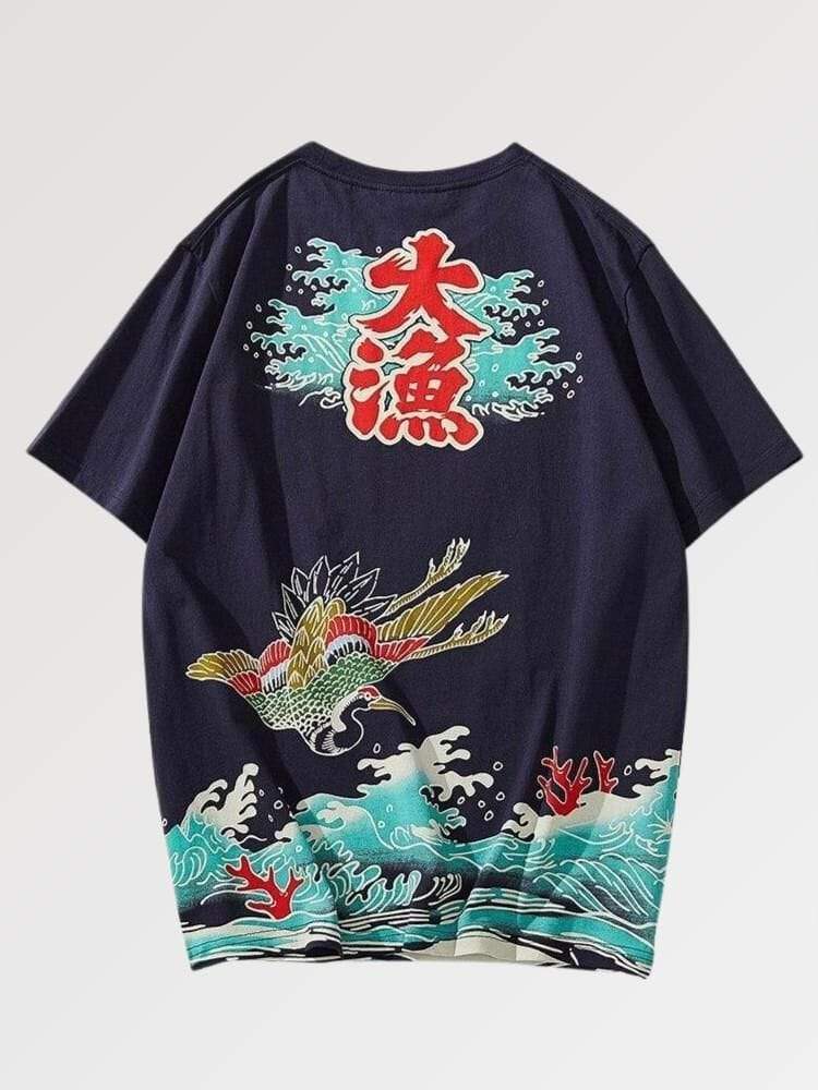T-Shirt Oiseau Japonais 'Ginowan'