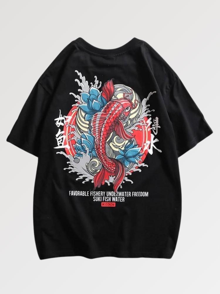 T-Shirt Poisson Japonais 'Yokote'