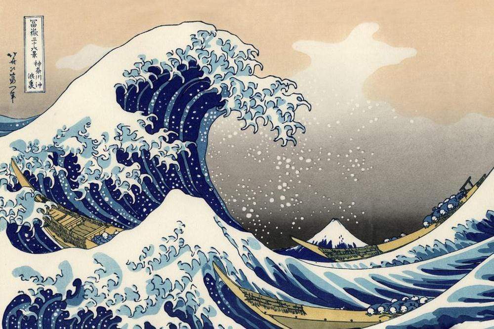 The Kaganawa Wave Print </br> Japanese Woodblock print