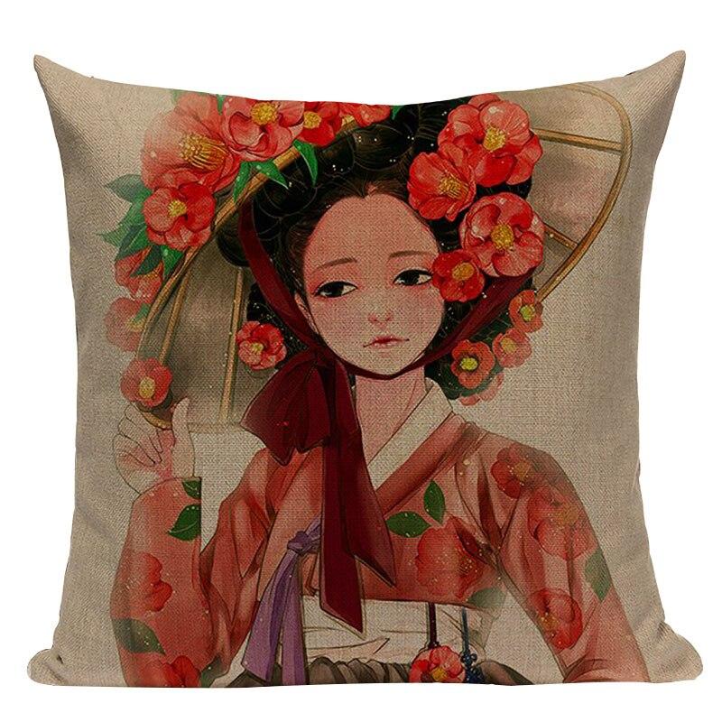 Traditional Geisha </br> Japanese Cushion Cover