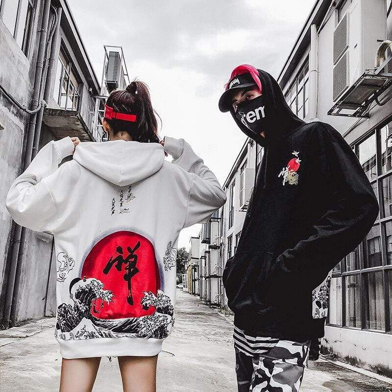Ukiyo Wave Japanese Hoodie