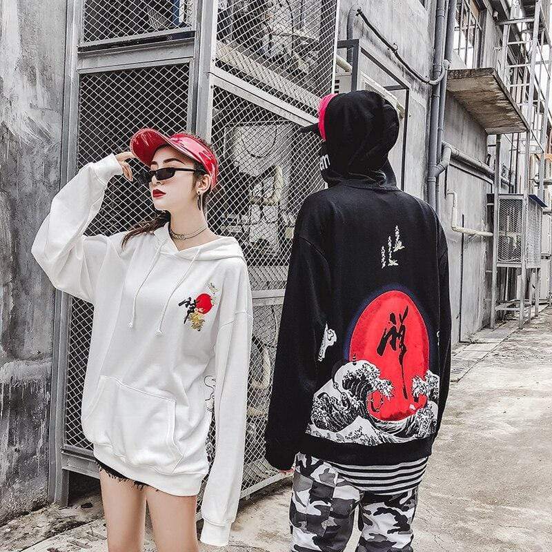 Ukiyo Wave Japanese Hoodie