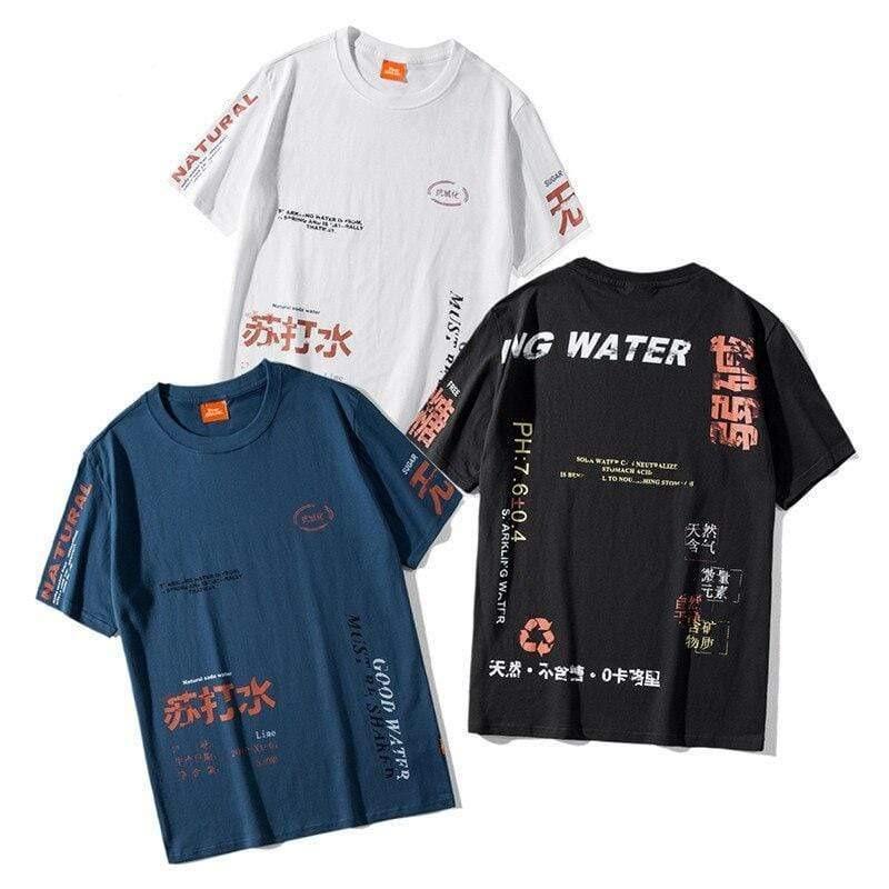 Vintage Print Japanese T-Shirt